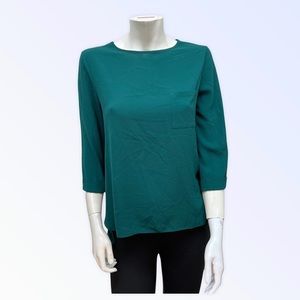 ATMOSPHERE Green Zip Back Blouse‎